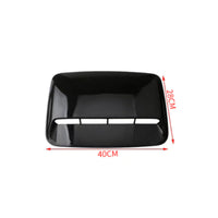 Leaf-Shaped Decorative Hood Vent with Adhesive Stylish False Vent Cover Sticky Car Bonnet Air Outlet Cover Cool
