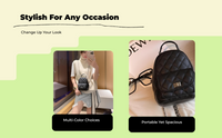 Large capacity PU leather backpack