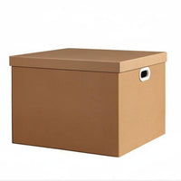 Foldable Cardboard Container Ships Flat Household Storage Stackable for Students
