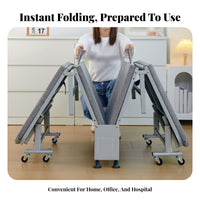 Folding Ottoman Bed Foldable Design Household Furniture Space-Saving for Adults