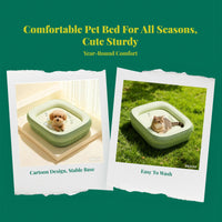Dog Bed, cleanable Removable Cover, sturdy Abrasion-Resistant comfortable Pet Den for Small Breeds, Suitable for All Seasons
