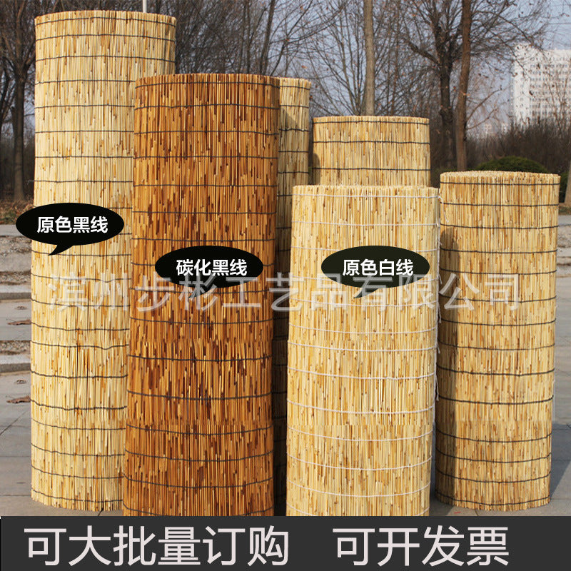 Large Reed Roll-Up Blind for Wall Decoration, Ceiling Partition, Light Shading, Sun Shading, Lift Door Curtain, Bamboo Roller Blind