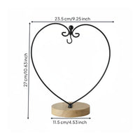 Hanging Decor Stand Decorative Wood Base Display Frame Multi-Functional Hanging Display Stand