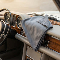 Suede Coral Fleece Car Drying Towel Microfibre Towel, 90 GSM Car Drying Towel and Microfiber Cloths, Dual-Sided Lint Cleaning