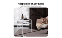 Tiered Accent Table Multi-Layer Nightstand Minimalist Design for Bedroom, Adults