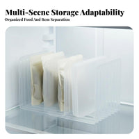 Made in Japan Refrigerator Partition Board Space Saving Adjustable Refrigerator Divider Easy Installation for Meal Preppers, Pantry, Drawers