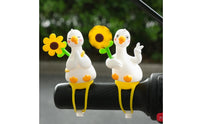 4 Pieces Duck Ornament with Clip Lightweight Duck Handlebar Accessory Playful Decoration for Kids