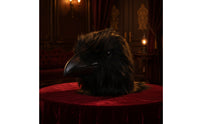 Black Crow Head Mask  Realistic  Crow Face Covering Adult Sized for Cosplayers, Halloween, Theater
