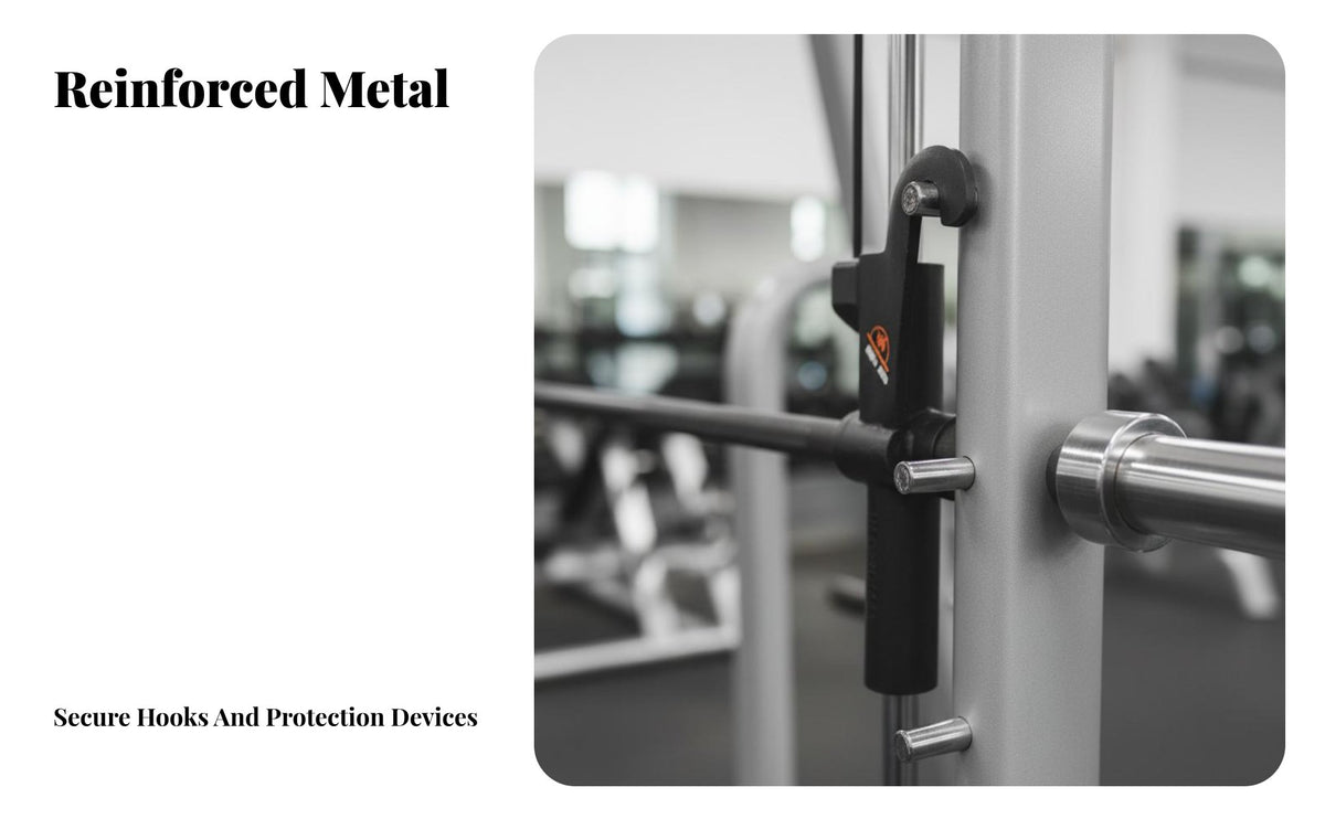 Guided Machine Adjustable Spotters Multi-Functional Guided Machine Heavy-Duty Steel Construction Multi-Functional Gym Station for Beginners