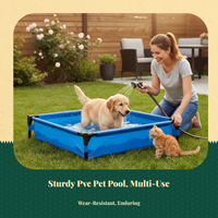 Foldable Pet Pool, Portable Dog Bath Tub, Outdoor Use