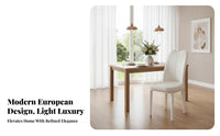 Upholstered High-Spine Chair Light Luxury Design Kitchen Seating Modern Design Padded Seat for Homeowners, Families, Dining Room