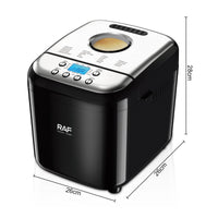 LCD Display Electric Bread and Cake Machine Easy To Clean Automatic Bread Creator Large Viewing Window Kitchen Appliance