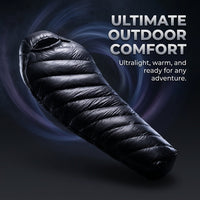 Sleeping Bag for Camping, Mummy Waterproof Lightweight Outdoor Bag, 400T 20D Nylon Case, Warm for Co - Image 2