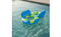 Long-Lasting PVC Material Double Water Sofa Mesh Seat Inflatable Floating Couch High Weight Capacity for Couples, Vacation