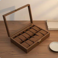 Wooden Watch Box Gift Packaging Watch Holder Box Soft Silk-Feel Interior
