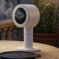 Desktop Smoke Extractor Mesh Intake Indoor Smoke Fan Upright for Barbecue