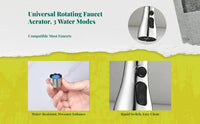 Faucet Aerator, 360° Rotatable Water-Saving Sink Extender