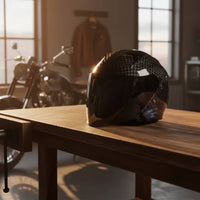 Carbon Fiber Look 3/4 | DOT Approved with, for Daily Commuting