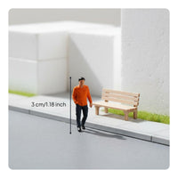 Architectural Model People Scale Model Human Figures Characters Miniature People Figurines for Designers, Hobbyists, Dioramas