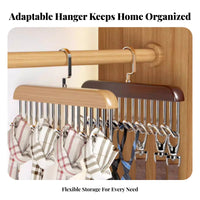 Multicompartment Bra Hanger Multifunctional Multipeg Hanger Space-Saving for Bedroom