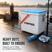 Multifunctional Thickened Fishing Box with Seat and Rod Holder, Lightweight for Outdoor Fishing