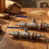 Kettle Valve Kit with Hose Barb Threaded for Homebrewers