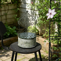 Vintage Design Birdcage Flower Pot Climbing Frame Flower Pot Holder Indoor Outdoor Use Garden Decor