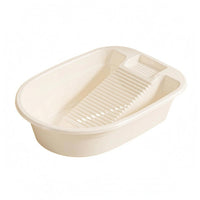 Washboard Basin Open-Top Hand Washing Basin Rounded Rectangular
