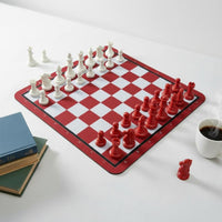 Chess Set Portable Rubber Mat Chess Set Lightweight for Beginners, Students