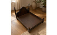 Solid Wooden Cat Bed Four-Season Use Solid Wood Dog Luxury Bed Look Animal Furniture for Cats, Dogs