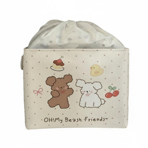 Creature Pattern textile Hamper Large Capacity Creaturetheir belongingsed textile Basket for children