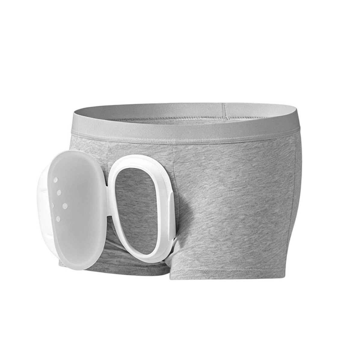 Breathable Circumcision Boxer Briefs Skin-Friendly Recovery Underwear Lightweight Underwear with Safeguarding Cup Low-Key for Post-Op Patients