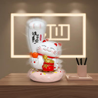 Fortune Feline Ornament Cute Cartoon Design Maneki Neko Statue Good Luck