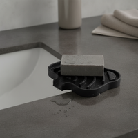 Silicone Soap Dish with Drainage for Bathroom and Travel, Portable Soap Holder Tray