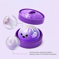 With Steamer Relaxation Bun Cute Bun-Shaped Toy for Kids, Adults, Halloween, Desk, Office