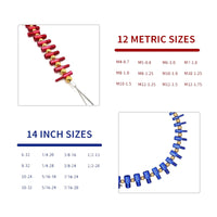26 Pieces Nut and Bolt Thread Checker Long-Lasting Tool Professional