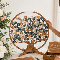 Wedding Guest Book Display Storage Box Tree Guest Book Standing for Couples