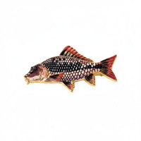Lifelike Intricacy Realistic Aquatic Creature Brooch Commemorative Gift Aquatic Creature Enamel Pin for Anglers, Fishermen
