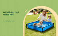 Foldable Pet Pool, Portable Dog Bath Tub, Outdoor Use