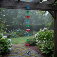 Rain Chain with Cups Weather Resistant Flower Cup Rain Chain Weatherproof
