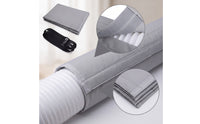 Heat-Reducing Portable Air Conditioning Hose Cover Wraparound Air Conditioning Hose Cover with Straps Universal Fit Adjustable for Apartment, Bedroom