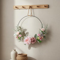 Floral Wreath Ready to Hang Artificial Flower Wreath Indoor Outdoor Use
