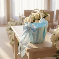 Wedding Flower Girl Basket Romantic Design Decor Luxurious Look for Girls