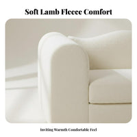 Organic Imperfection stylistic Curved 3-Seater Settee fluffyLike for-midable boneless-curve Curved Couch French Cream design Sofa Designer Look for Interior Designers, Apartment Dwellers, Design aficionados, Lounge Area, inice, Bedroom