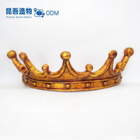 复古树脂工艺品皇冠挂钩衣帽钩室内家具卧室玄关客厅壁挂装饰挂饰