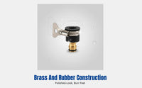 Universal Quick Faucet Connector, No-Thread Adapter, Washing Machine Hose