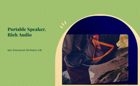 Portable Smart Speaker, Deep Bass, Home & Outdoor Party