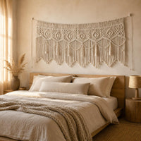 Macrame Wall Hanging Handmade Macrame Curtain Fringe Design