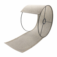 Linen Lampshade for Table Lamps with Chinese Style Textile, Easy Detachable Design for Floor Shade Replacement
