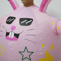 Inflatable Bunny Costume Funny Easter Bunny Inflatable Suit for Adults, Holiday, Stage Performances, Festivals